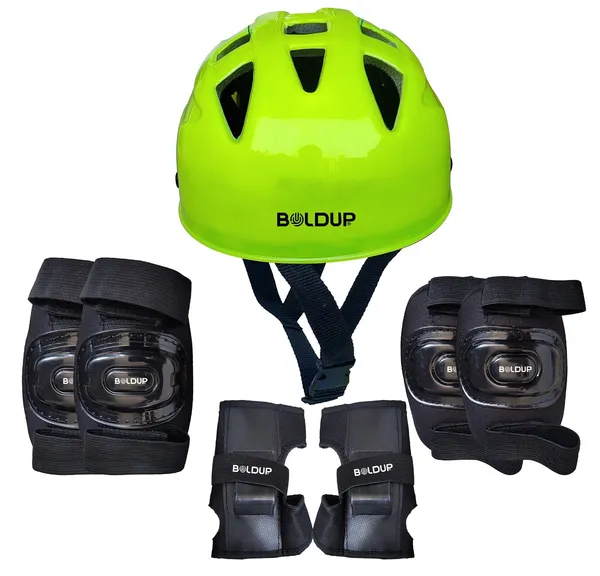 Green_Pvc_Plastic_Premium_&_Elegant_Skating_Protective_Kit_With_Helmat_For_Boys_&_Girls