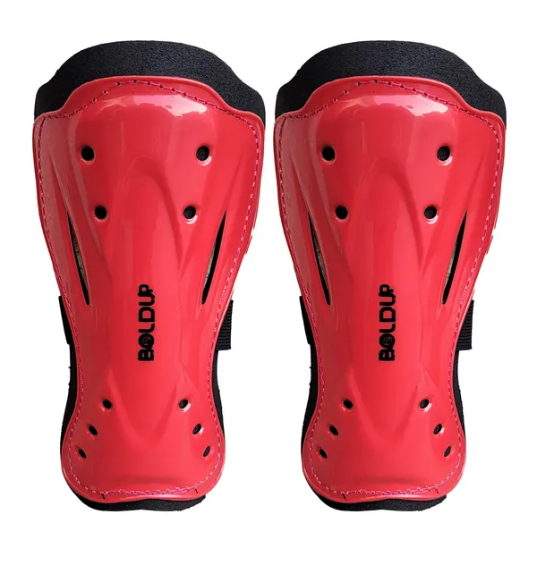 Red_Plastic_&_Foam_Premium_&_Elegant_Football_Shinguard_For_Sports_(Pack_Of_4)