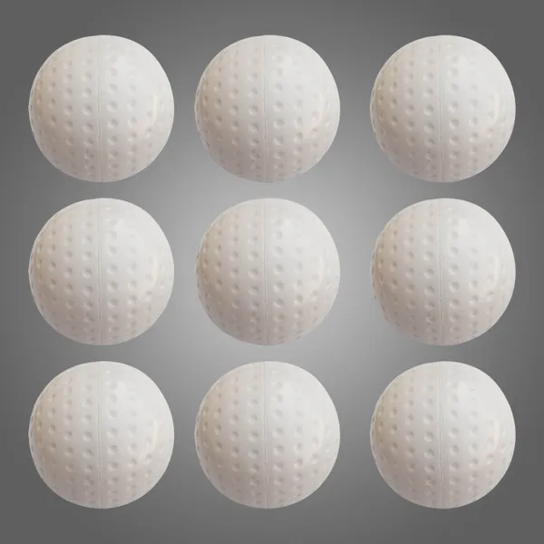 White_Pvc_Premium_&_Elegant_Hard_Hockey_Ball_For_Sports_(Pack_Of_12)