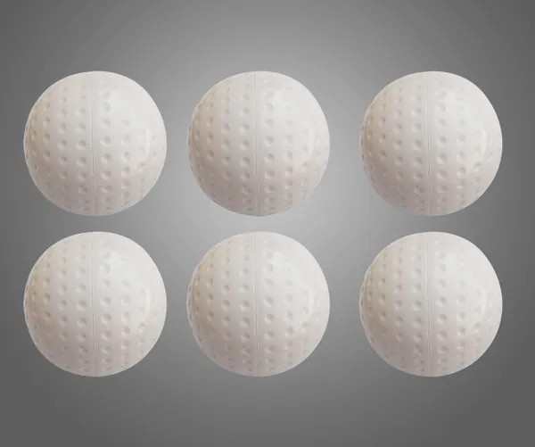 White_Pvc_Premium_&_Elegant_Hockey_Ball_For_Sports_(Pack_Of_6)