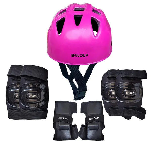 Pink_Pvc_Plastic_Premium_&_Elegant_Skating_Protective_Kit_With_Helmat_For_Boys_&_Girls