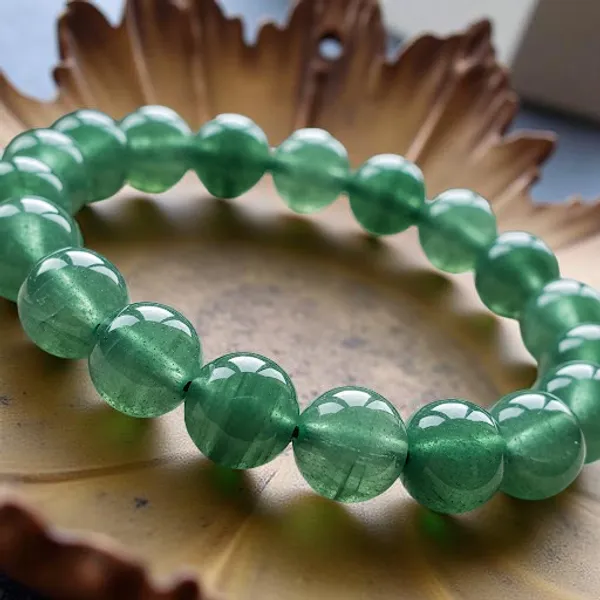 Green_Aventurine_crystal_bracelet_8mm
-Original_Natural_Earth