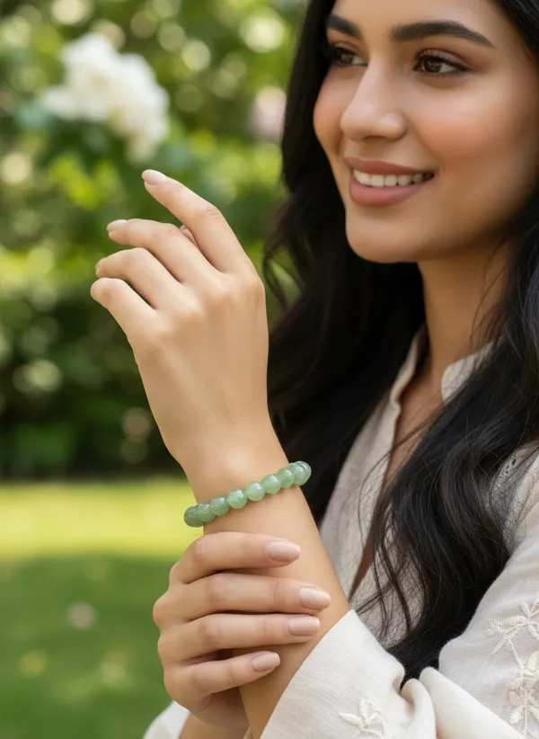 Green_Aventurine_crystal_bracelet_8mm
-Original_Natural_Earth