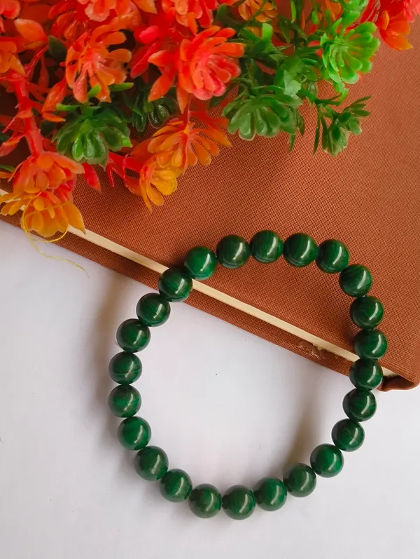 Malachite_Crystal_bracelet_8mm
-Original_Natural_Earth