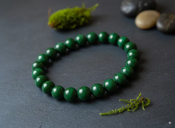 Malachite_Crystal_bracelet_8mm
-Original_Natural_Earth