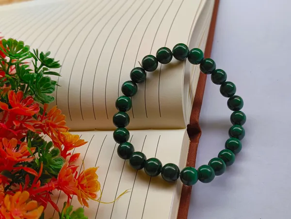 Malachite_Crystal_bracelet_8mm
-Original_Natural_Earth