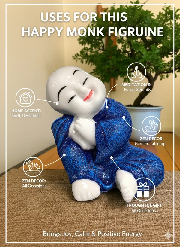 Blue_Fiber_Poly_Resin_Premium_Monk_Idol