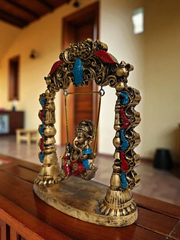 Multicolor_Fiber_Poly_Resin_Premium_Ganesh_Idol