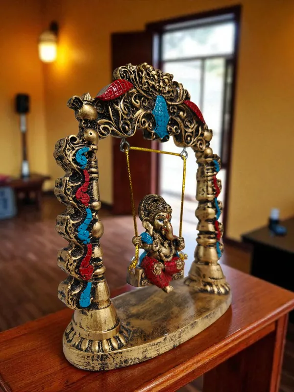 Multicolor_Fiber_Poly_Resin_Premium_Ganesh_Idol