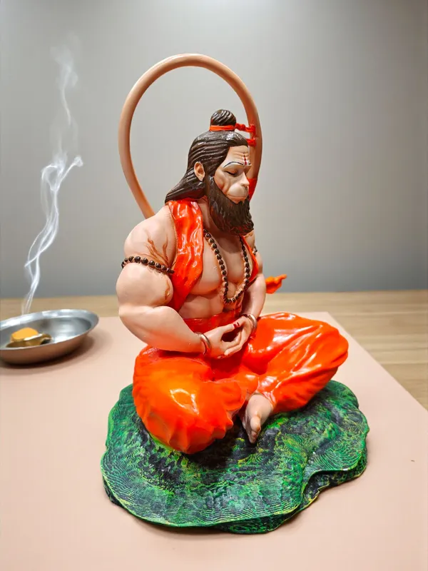 6_Inch_Meditating_Lord_Hanuman_Idol_–_Premium_Resin_Bajrangbali_Statue_for_Home_Temple_&_Car_Dashboard_DA-226