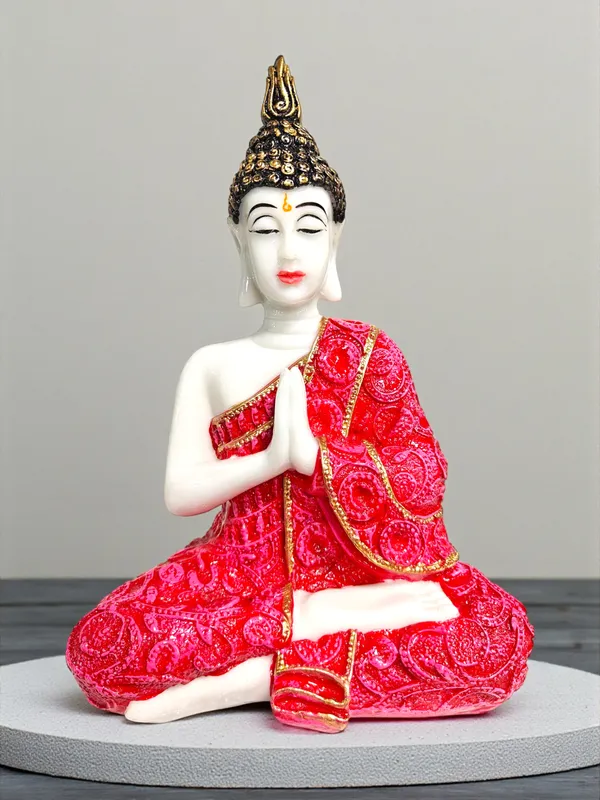 Pink_Fiber_Poly_Resin_Premium_Buddha_Idol