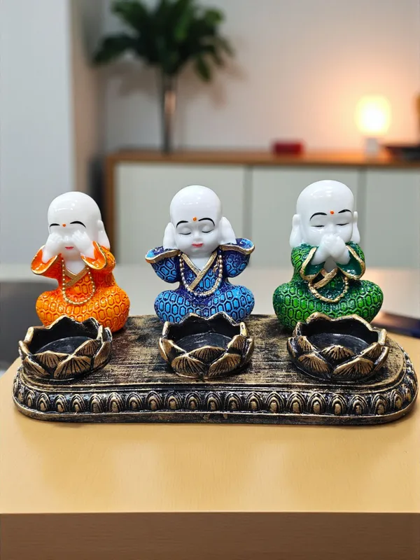 Multicolor_Fiber_Poly_Resin_Premium_Monk_Idol