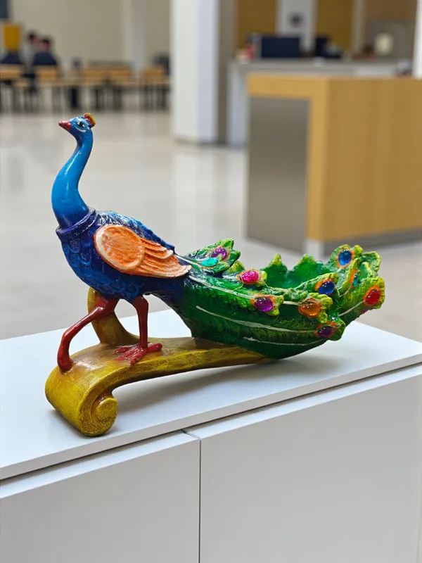 Green_Fiber_Poly_Resin_Premium_Peacock_Idol