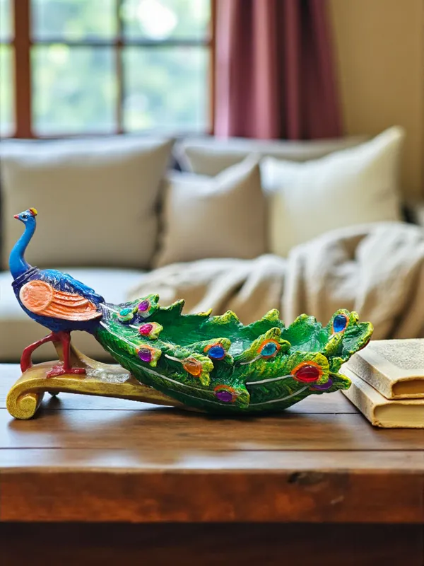 Green_Fiber_Poly_Resin_Premium_Peacock_Idol