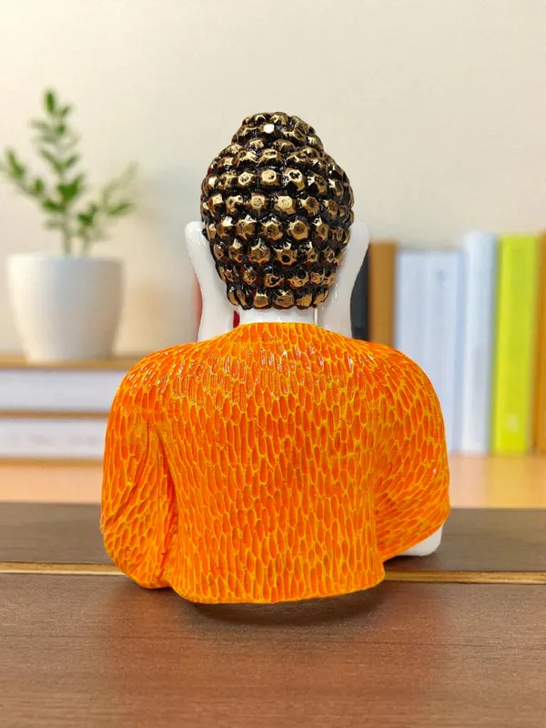 orange_Fiber_Poly_Resin_Premium_NAMSKAR_Buddha_Idol