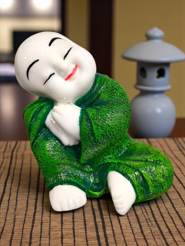 Green_Fiber_Poly_Resin_Premium_Monk_Idol