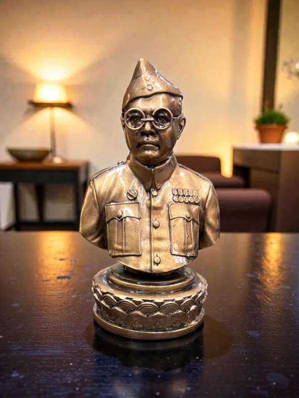 Netaji_Subhas_Chandra_Bose_Bust_Statue_–_Antique_Golden_Finish_Poly_Resin_Idol_for_Home_Decor,_Office_Desk_&_Patriotic_Gift_DA-115