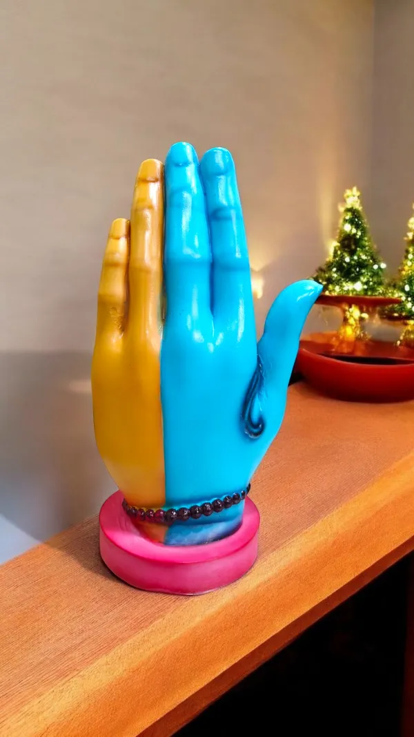 10_Inch_Premium_Multicolor_Shiv_Parvati__(Ardhanarishvara)_Idol_|_Fiber_Poly_Resin_Murti_for_Home_Temple,_Pooja_Room_&_Decor