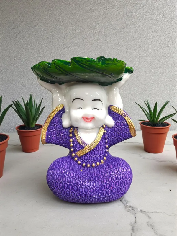 Purple_Fiber_Poly_Resin_Premium_Monk_Idol
