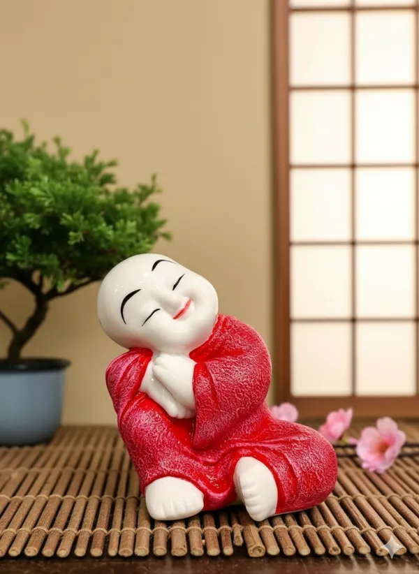 Pink_Fiber_Poly_Resin_Premium_Monk_Idol