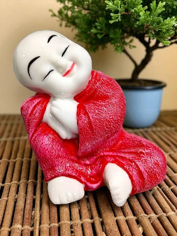 Pink_Fiber_Poly_Resin_Premium_Monk_Idol