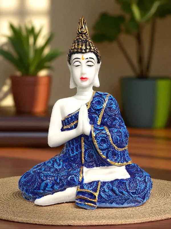 Blue_Fiber_Poly_Resin_Premium_Buddha_Idol