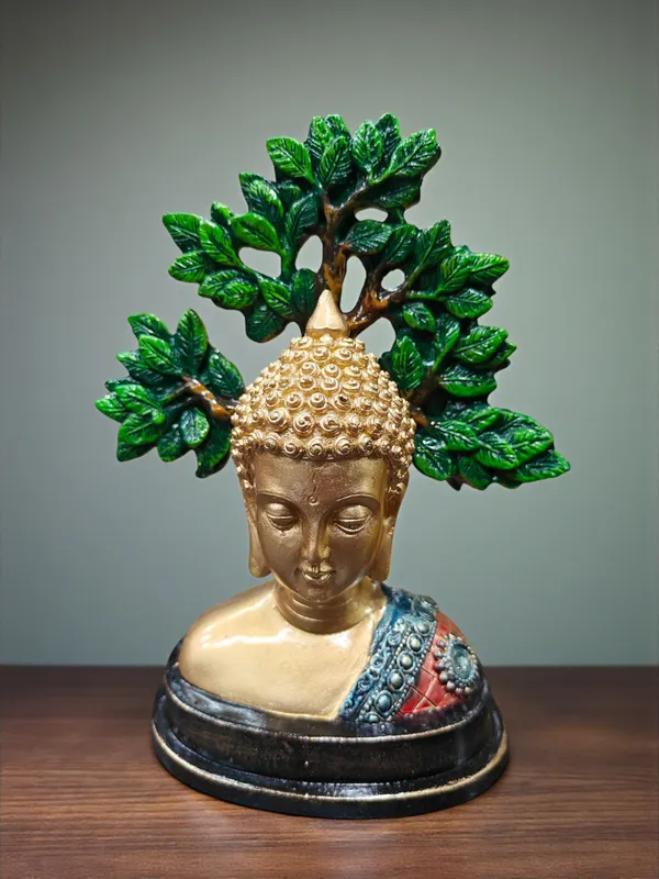 Gold_Fiber_Poly_Resin_Premium_Buddha_Idol