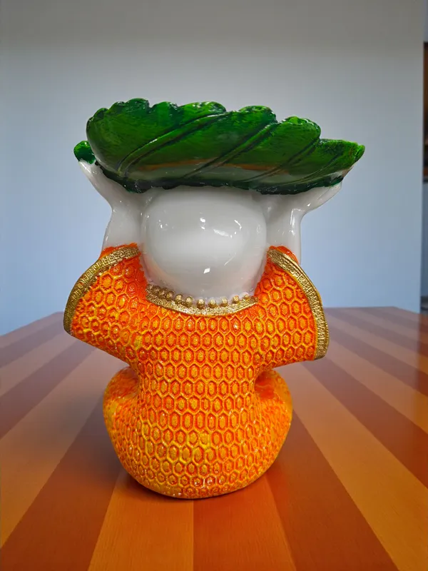 Orange_Fiber_Poly_Resin_Premium_Monk_Idol
