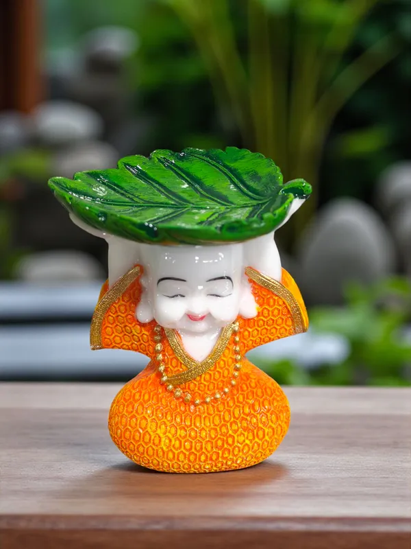 Orange_Fiber_Poly_Resin_Premium_Monk_Idol