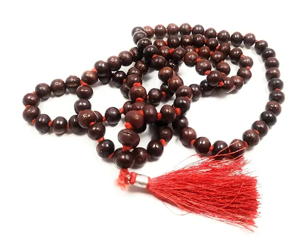 Red_Natural_Sandalwood_Prayer_Mala,_108+1_Beads_With_Red_Tassel,_Mala_For_Jaap