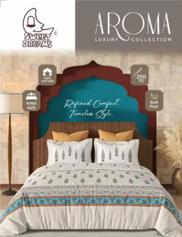 Dark_Blue_And_White_100%_Cotton_King_Size_Bedsheet_For_Bedroom