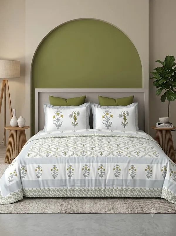Blue_And_White_100%_Cotton_King_Size_Bedsheet_For_Bedroom