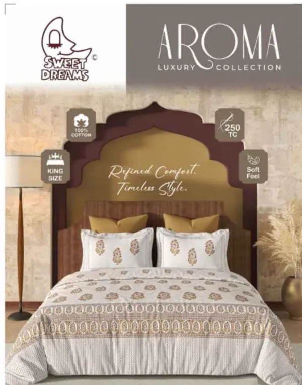 Mustard_Brown_100%_Cotton_King_Size_Bedsheet_For_Bedroom