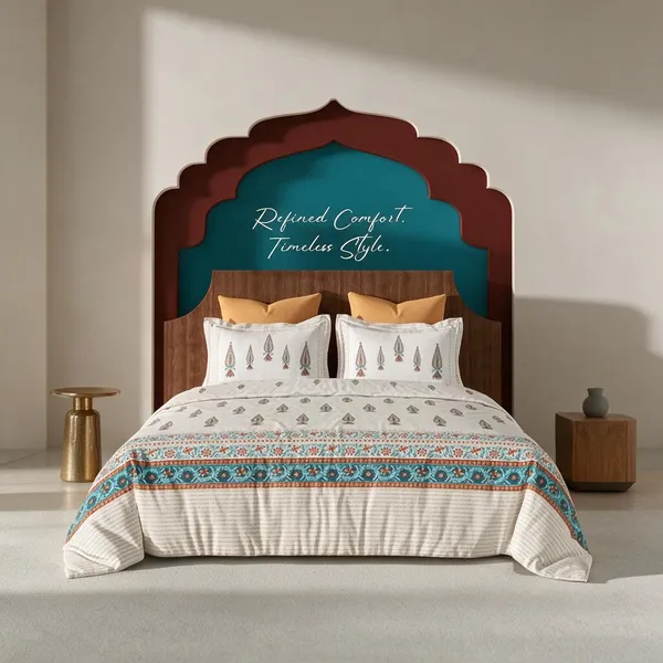 Blue_And_White_100%_Cotton_King_Size_Bedsheet_For_Bedroom
