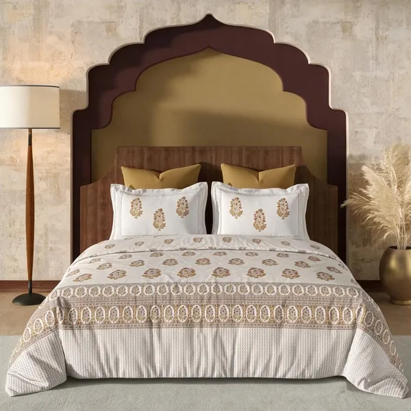 Mustard_Brown_100%_Cotton_King_Size_Bedsheet_For_Bedroom