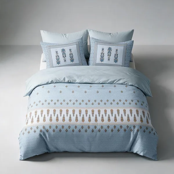 Sky_Blue_100%_Cotton_King_Size_Bedsheet_For_Bedroom