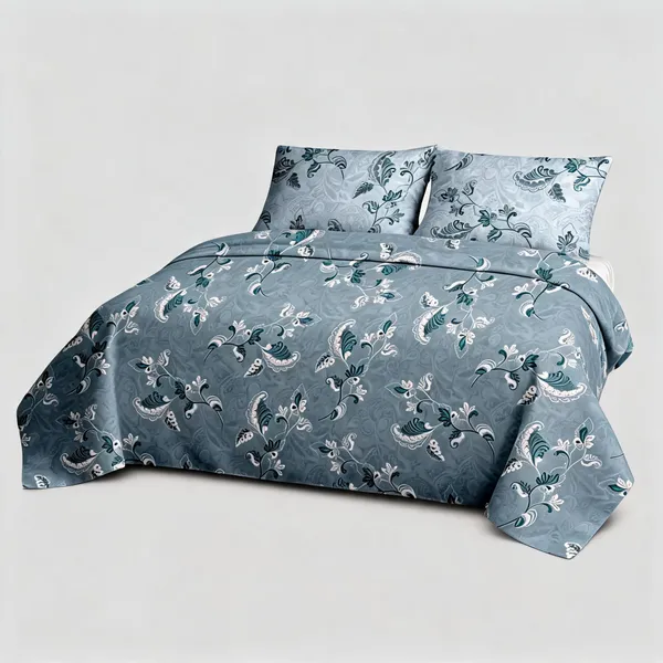 Ocean_Blue_100%_Cotton_King_Size_Bedsheet_For_Bedroom