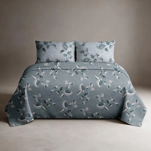 Ocean_Blue_100%_Cotton_King_Size_Bedsheet_For_Bedroom