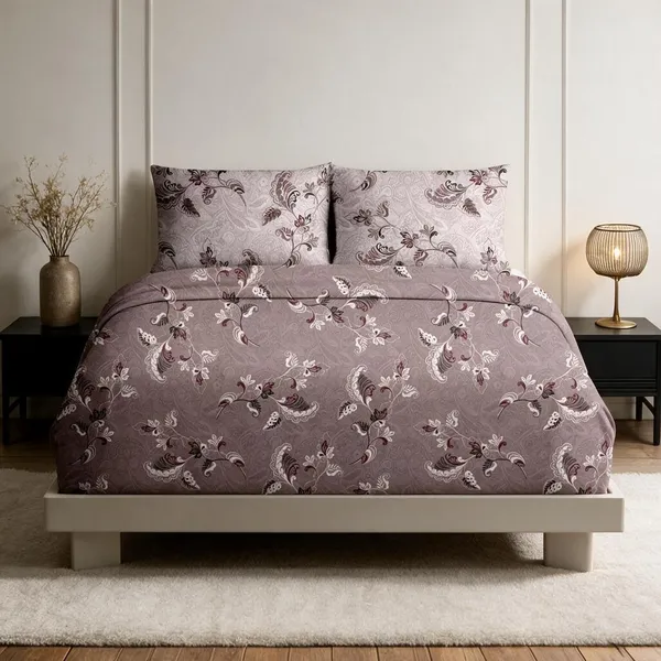 Mauve_Pink_100%_Cotton_King_Size_Bedsheet_For_Bedroom
