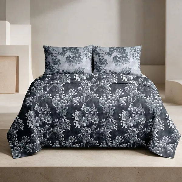 Dark_Grey_100%_Cotton_King_Size_Bedsheet_For_Bedroom