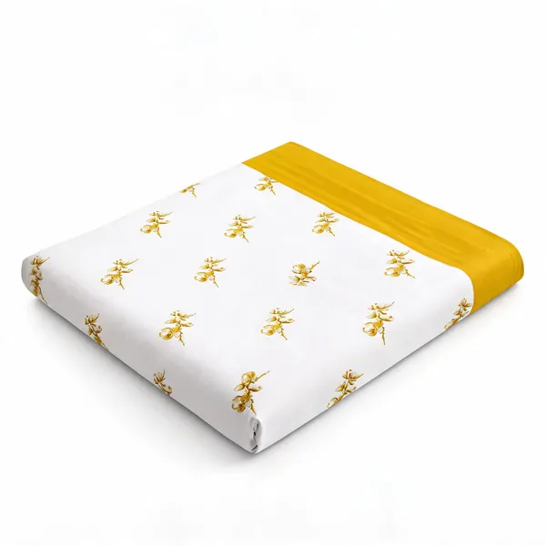 Yellow_100%_Cotton_King_Size_Bedsheet_For_Bedroom
