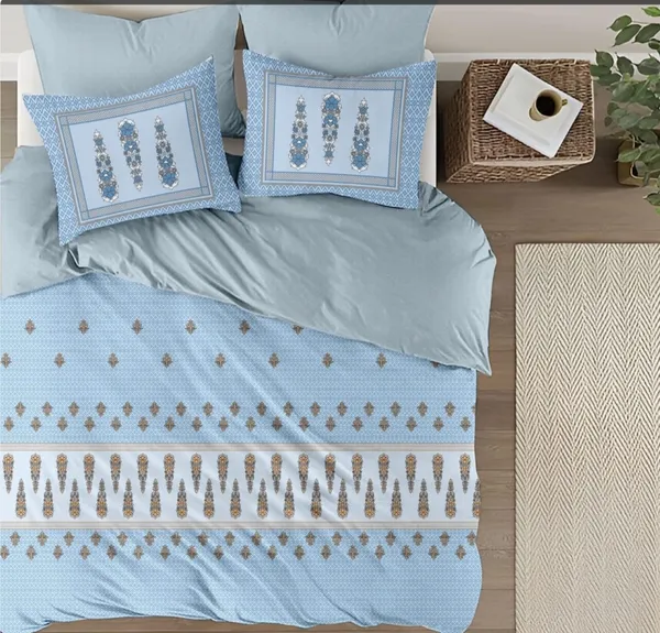 Sky_Blue_100%_Cotton_King_Size_Bedsheet_For_Bedroom