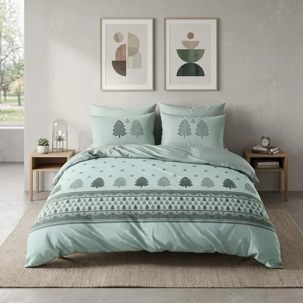 Green_100%_Cotton_King_Size_Bedsheet_For_Bedroom