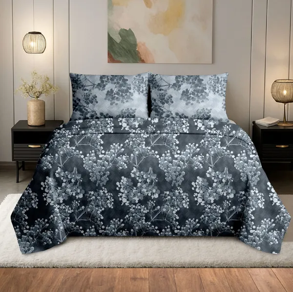 Dark_Grey_100%_Cotton_King_Size_Bedsheet_For_Bedroom