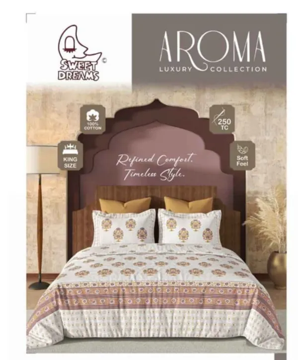 Mustard_Brown_100%_Cotton_King_Size_Bedsheet_For_Bedroom