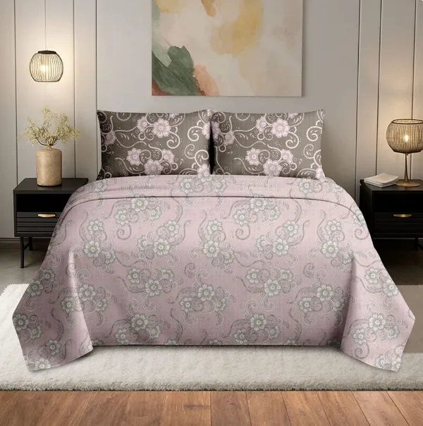 Light_Pink_100%_Cotton_King_Size_Bedsheet_For_Bedroom