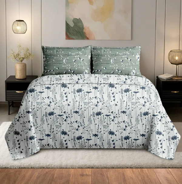 Green_100%_Cotton_King_Size_Bedsheet_For_Bedroom