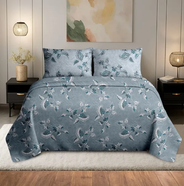 Ocean_Blue_100%_Cotton_King_Size_Bedsheet_For_Bedroom