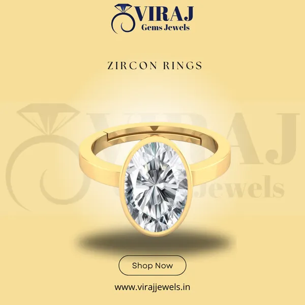 Ring_Zircon_Zirkon/_Zircon_Stone_Created_Adjustable_Ring_Rashi_Ratna_Created_for_Men_&_Women