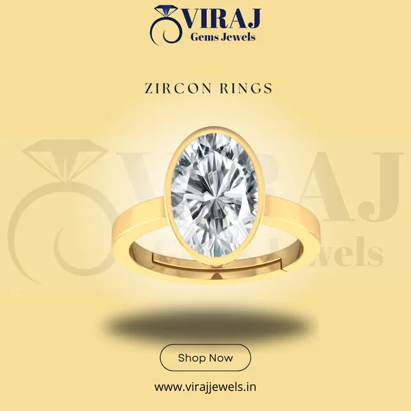 Ring_Zircon_Zirkon/_Zircon_Stone_Created_Adjustable_Ring_Rashi_Ratna_Created_for_Men_&_Women